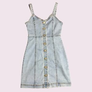 Forever 21 Denim Overall Dress